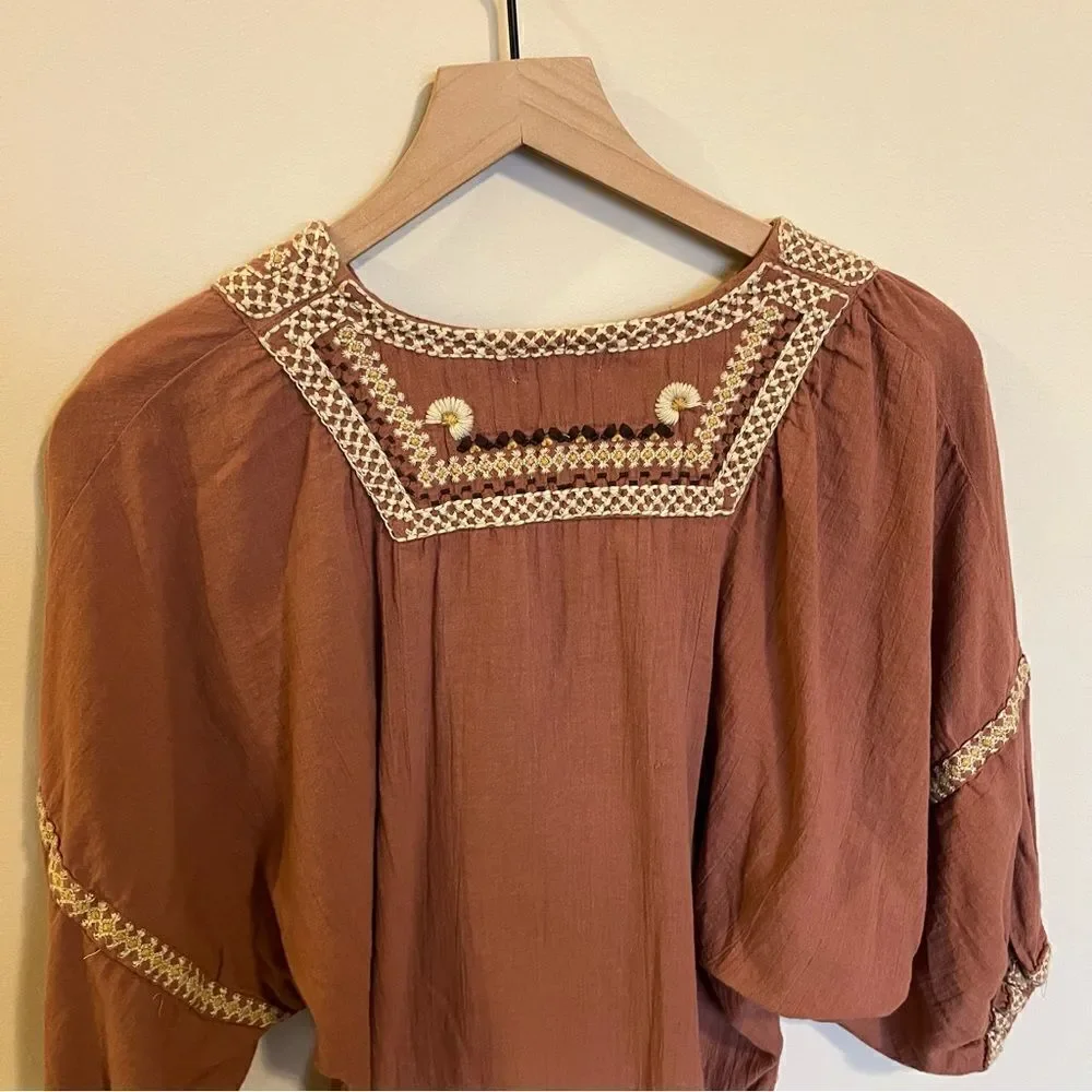 Max Studio Boho Printed Top - Picture 6 of 11